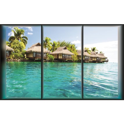 Fototapeta Bahamy - pohled z okna
