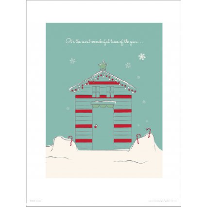 Reprodukce Christmas Hut Wonderful