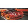 Fototapeta panoramatická vliesová Auto v plamenech